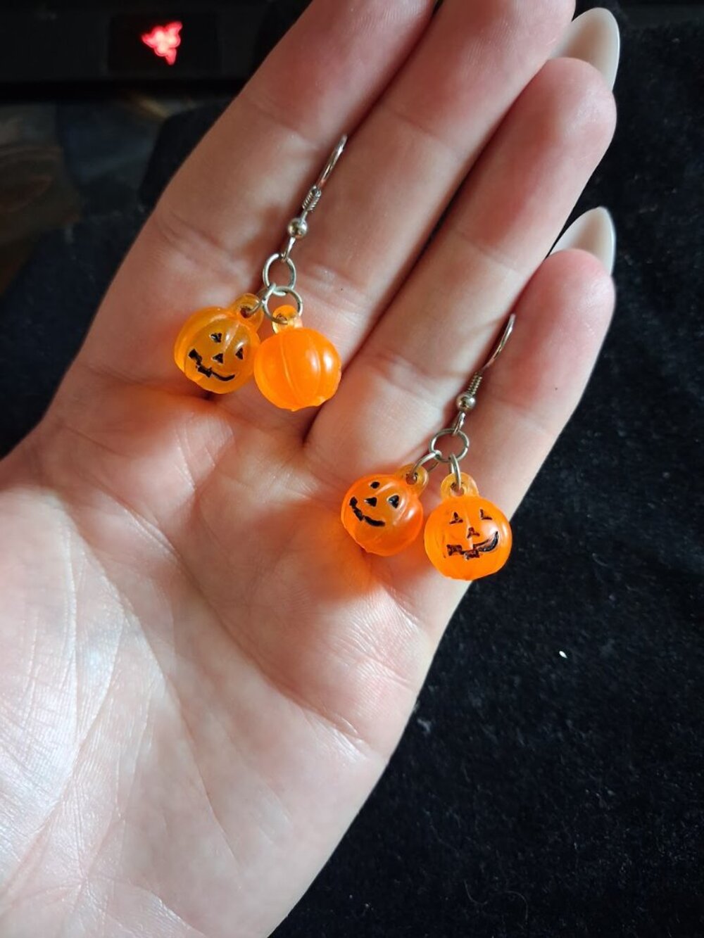 Pumpkin dangle earrings